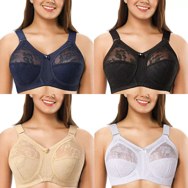 Doreen Non-Wired Support Bra – Full Coverage, Non-Padded Cup sizes