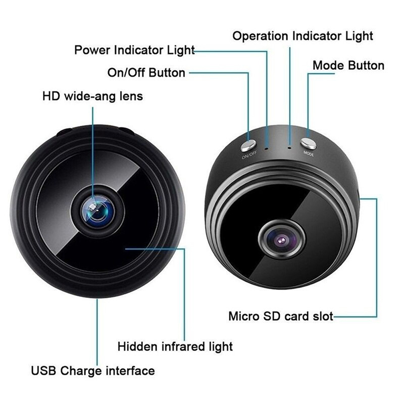 A9 Mini WiFi Camera – Full HD 1080p Portable Security Camera
