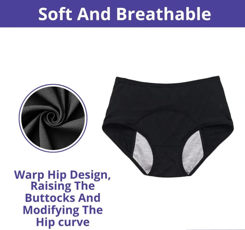 Pack Of 4 High-Waist Leak Proof Panty for women